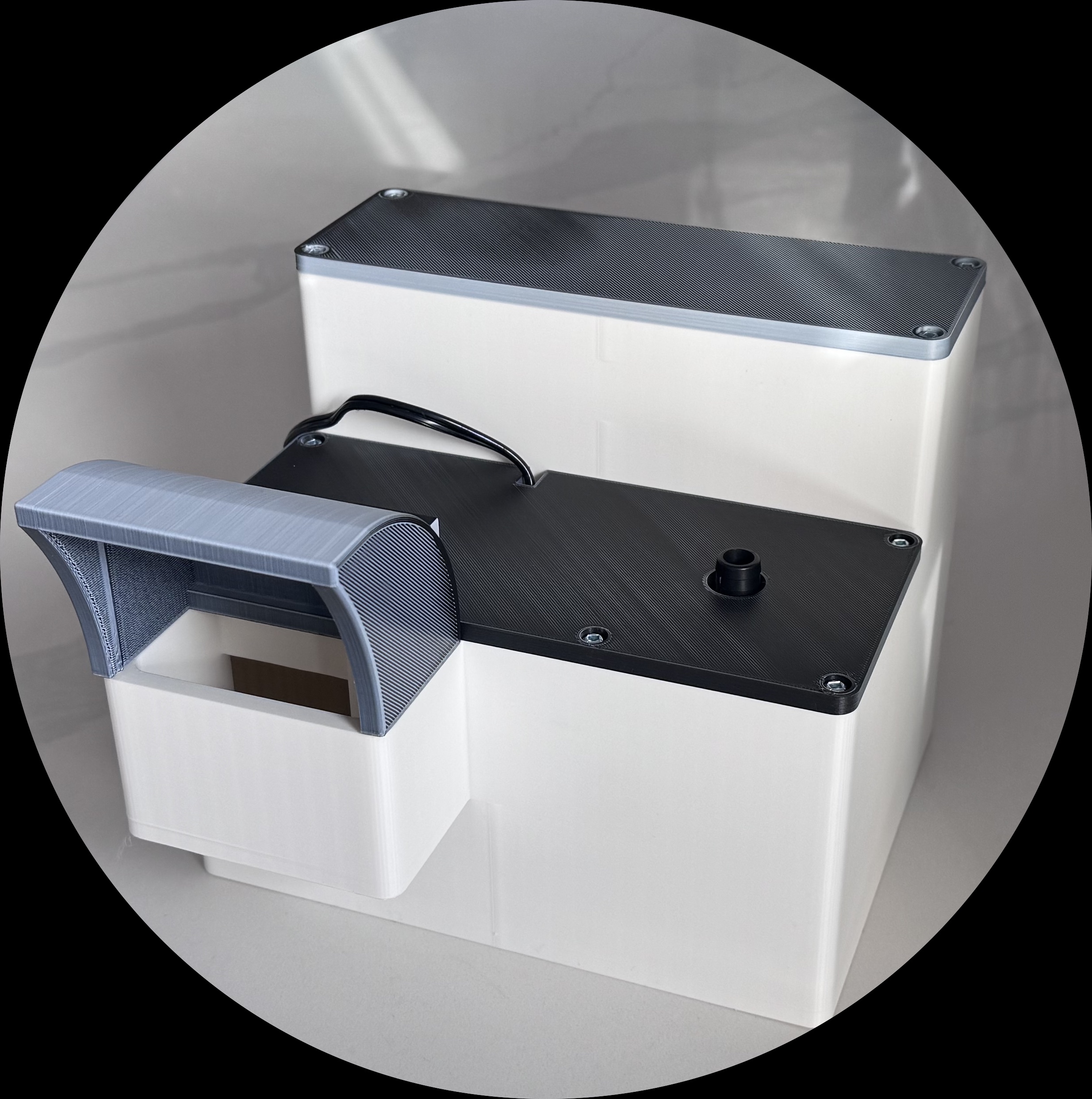 Innovative heated chicken water system design.